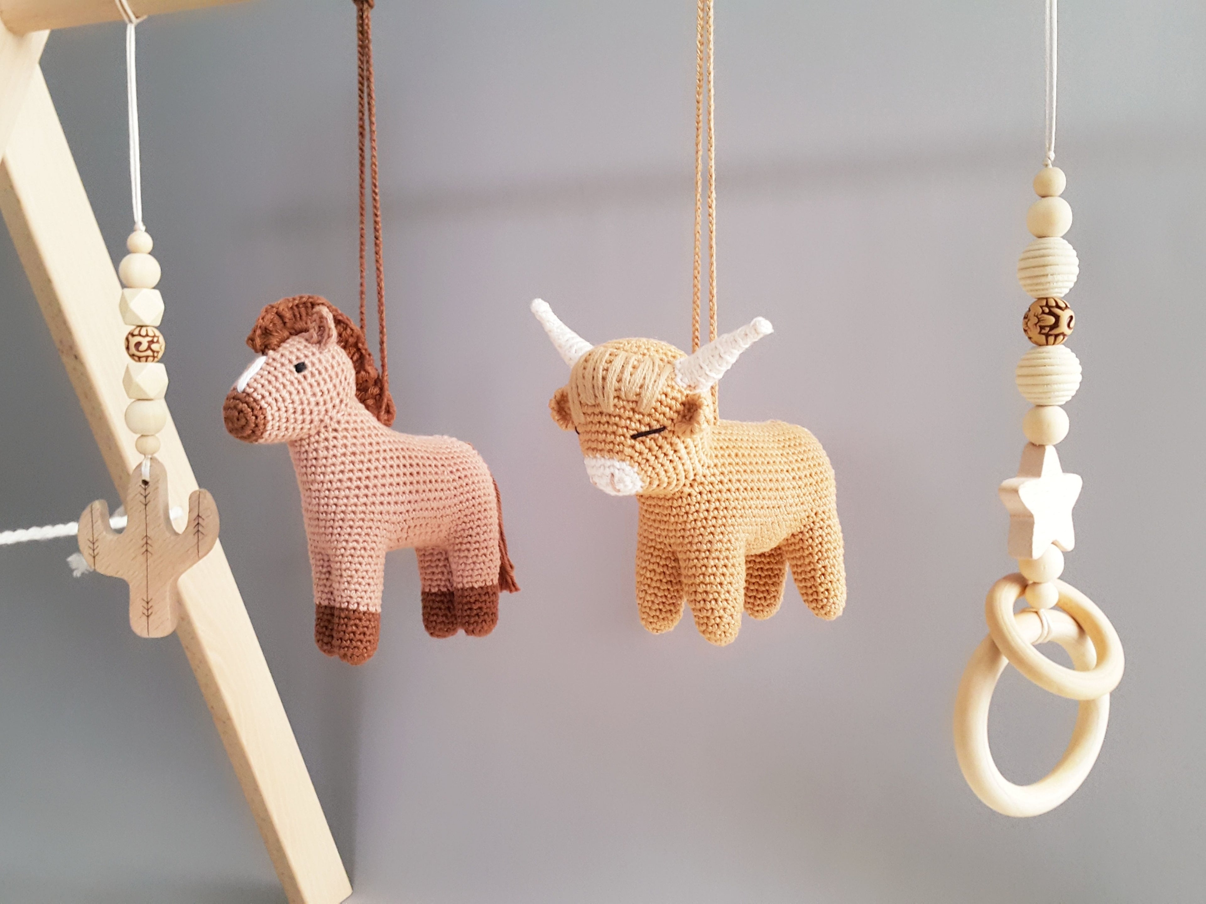 Highland Cows Baby Play Gym Toys