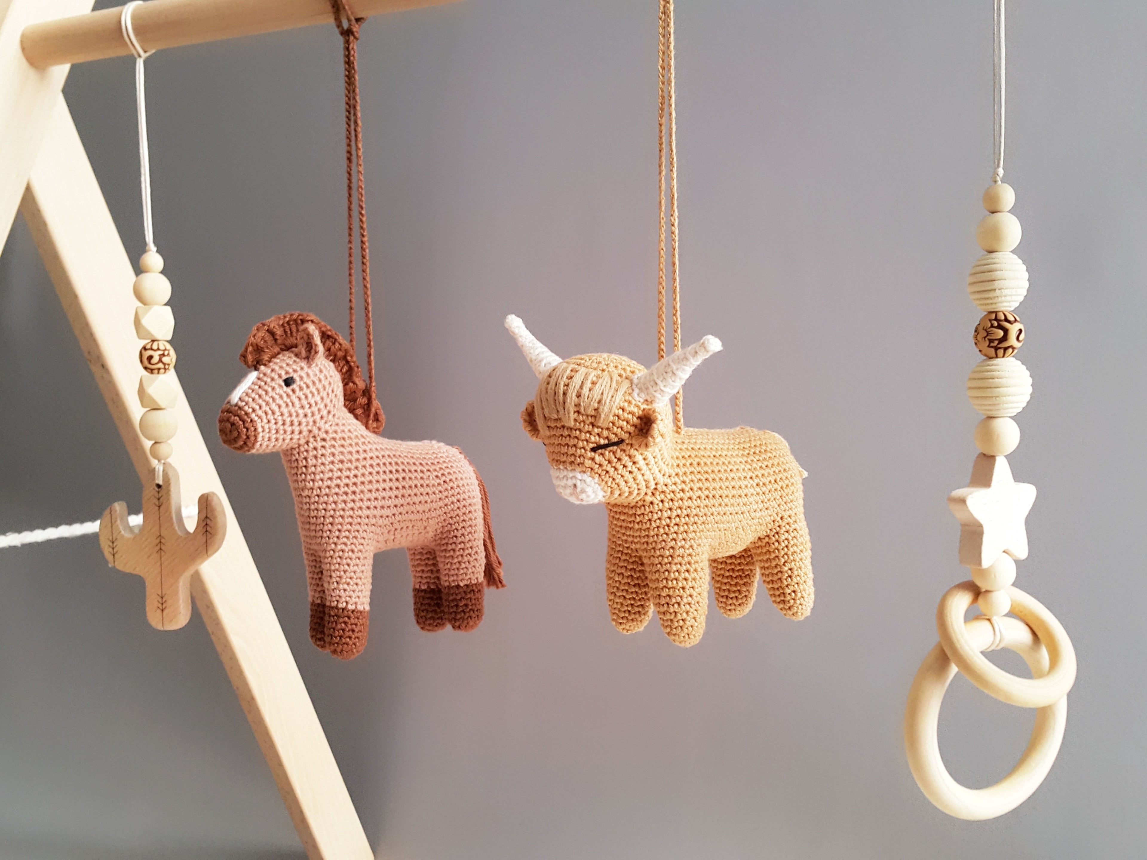 Highland Cows Baby Play Gym Toys