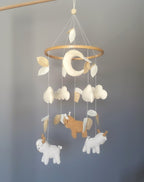 Highland Cow Baby Crib Mobile