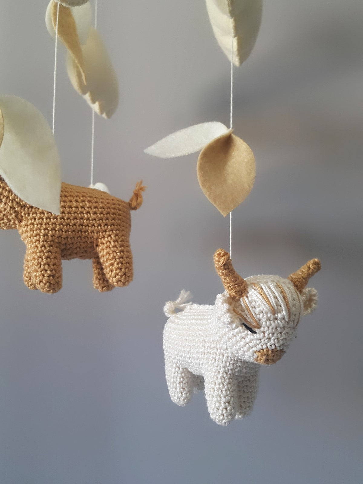 Highland Cow Baby Crib Mobile