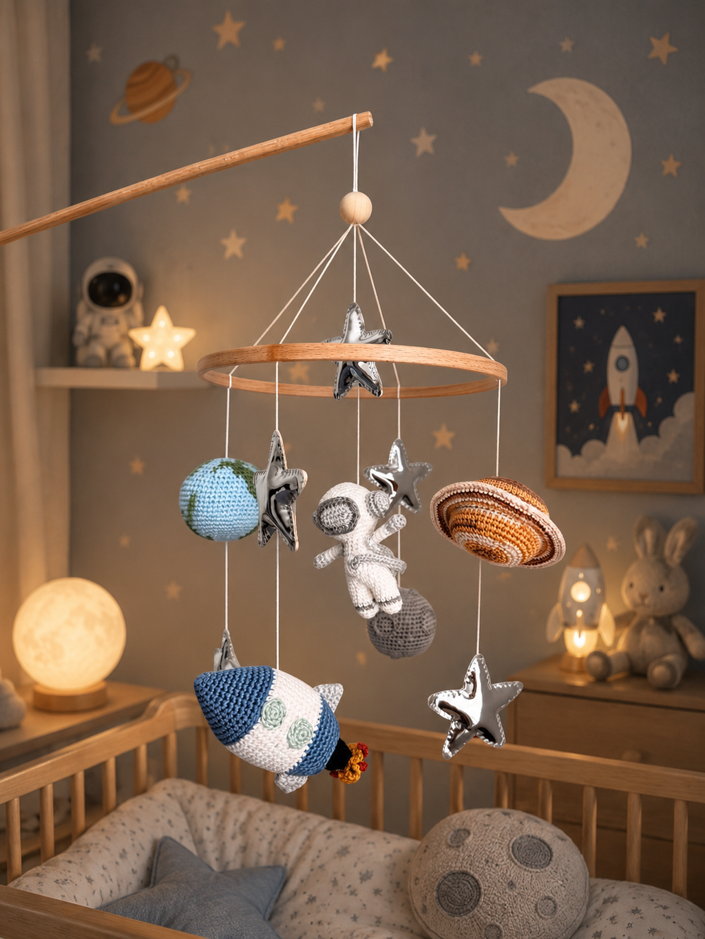 Space Baby Crib Mobile