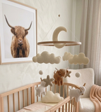 Highland Cow Baby Crib Mobile