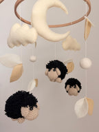Black Sheep Baby Crib Mobile Crochet Mobile