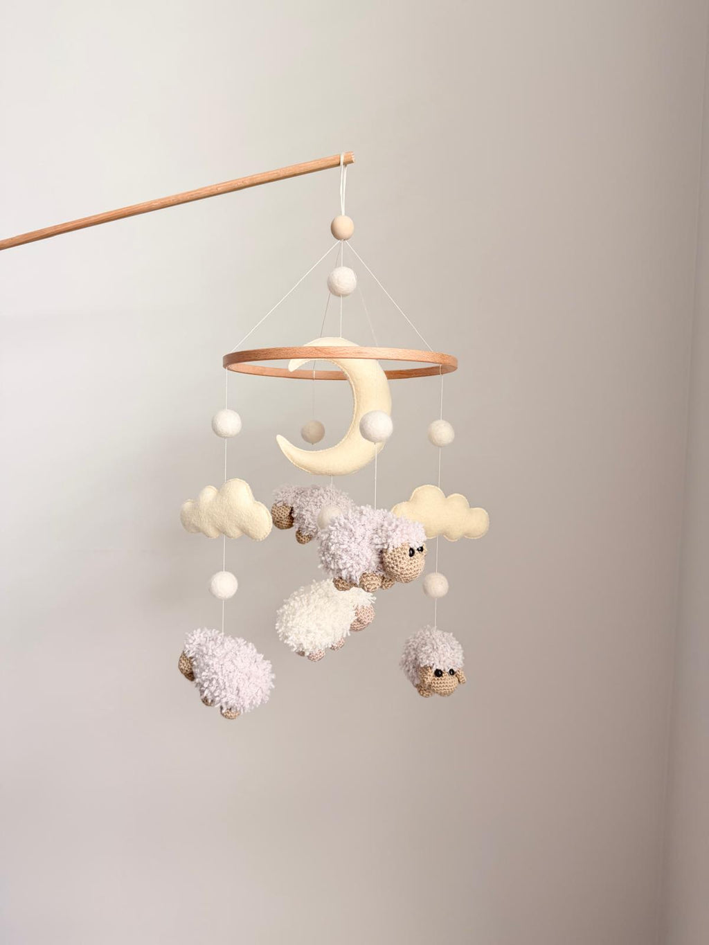 Sheep Baby Crib Mobile