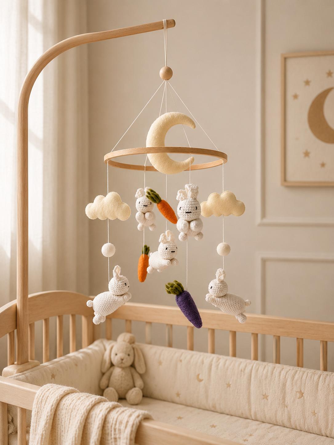 Bunny Baby Crib Mobile