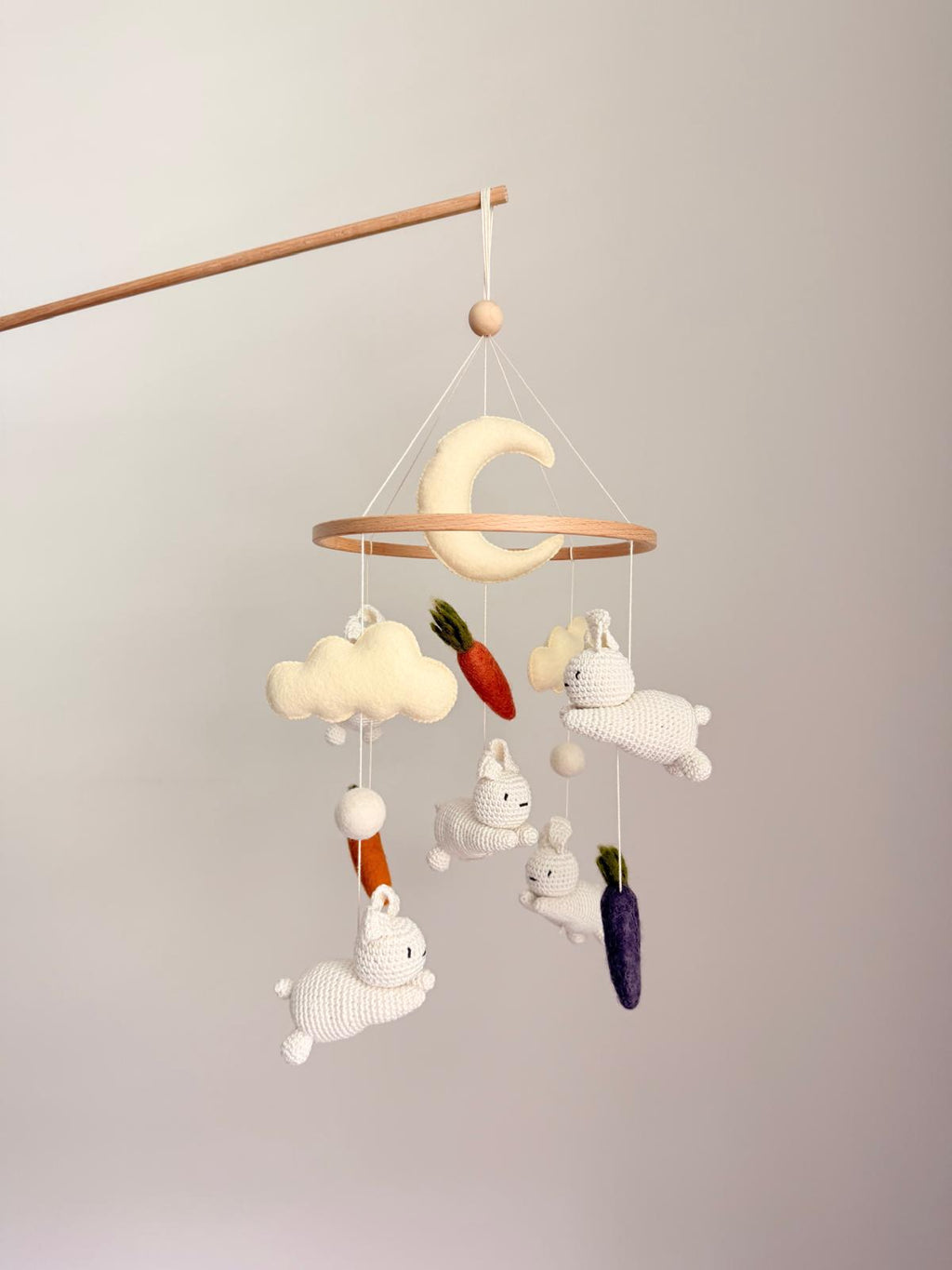 Bunny Baby Crib Mobile