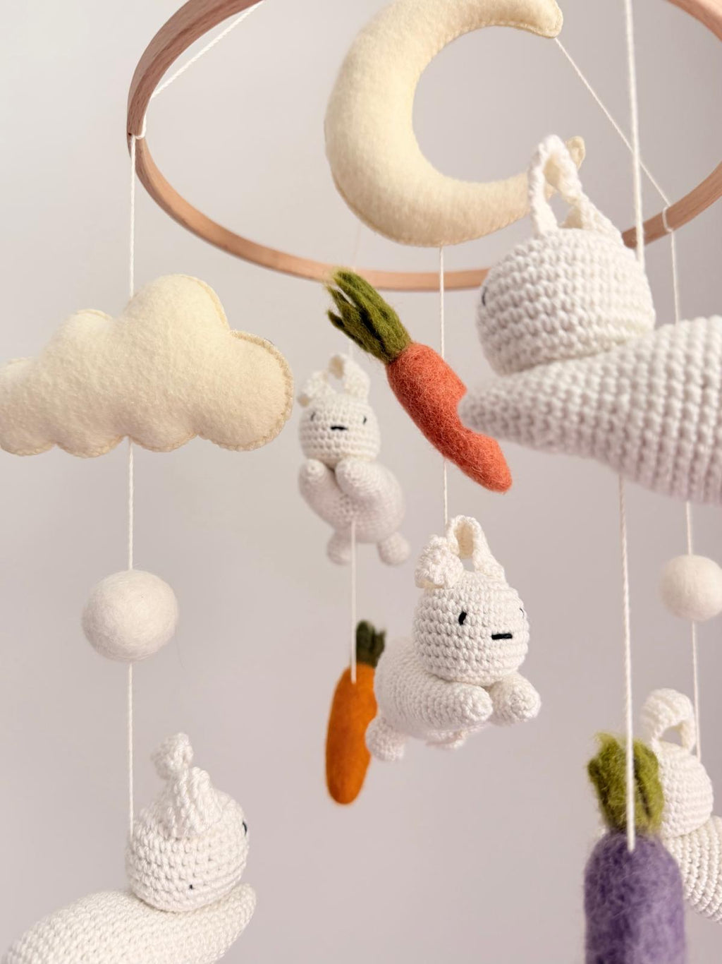 Bunny Baby Crib Mobile