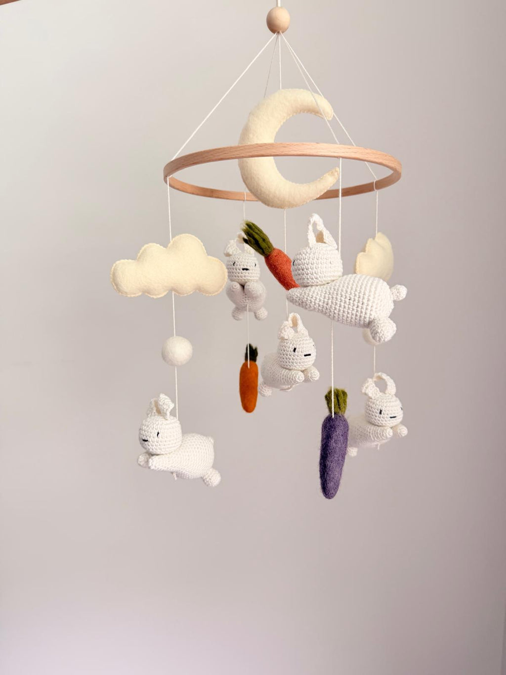 Bunny Baby Crib Mobile