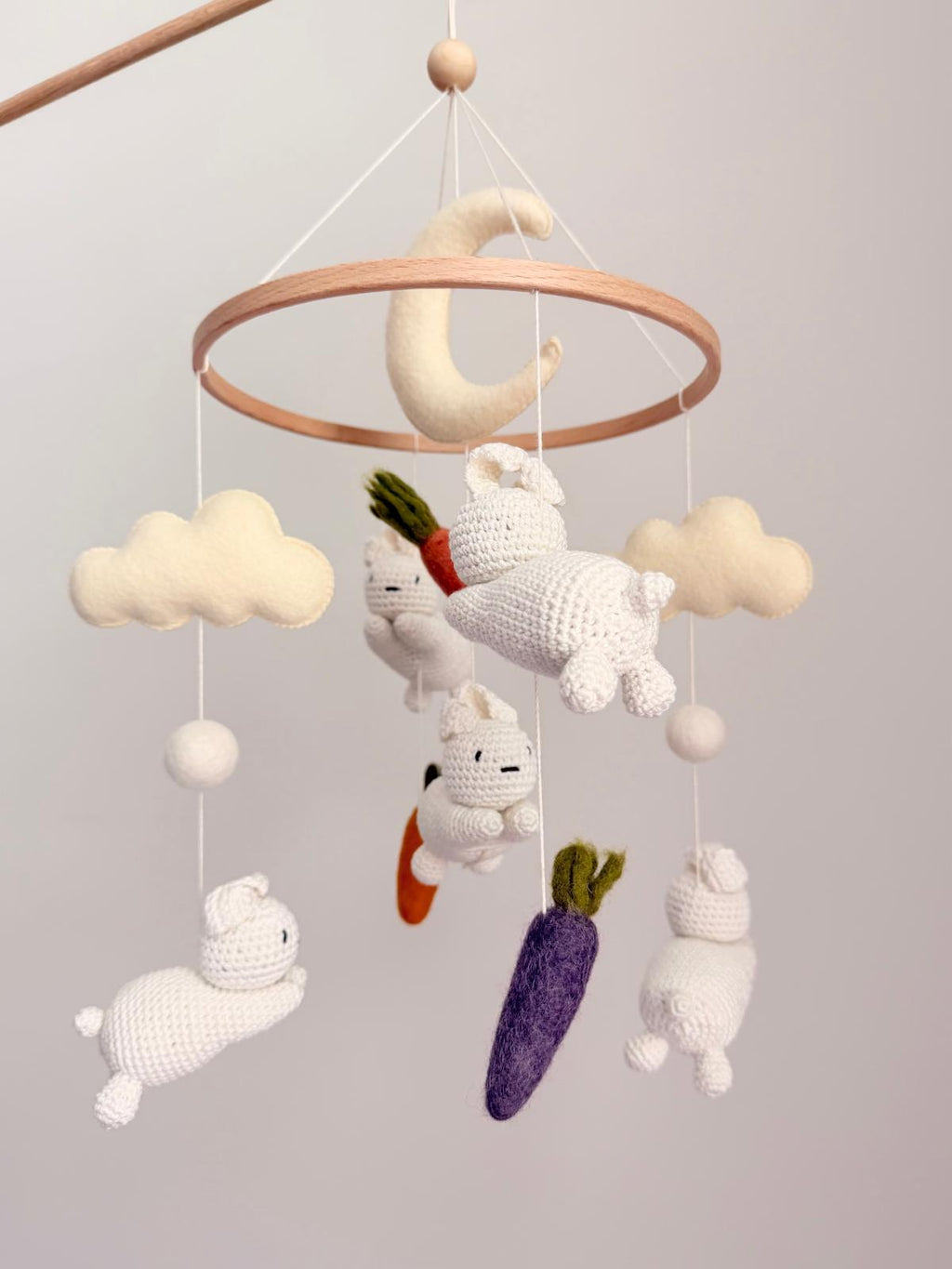 Bunny Baby Crib Mobile