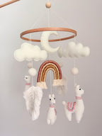 Llama Baby Crib Mobile Crochet Mobile