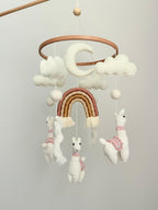 Llama Baby Crib Mobile Crochet Mobile