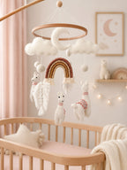 Llama Baby Crib Mobile Crochet Mobile