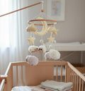 Sheep Baby Crib Mobile with Stars Crochet Mobile
