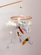 Crochet Bunny Baby Crib Mobile