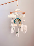 Llama Baby Crib Mobile Crochet Mobile
