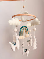 Llama Baby Crib Mobile Crochet Mobile