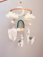 Llama Baby Crib Mobile Crochet Mobile