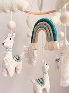 Llama Baby Crib Mobile Crochet Mobile