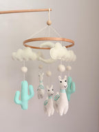 Llama Baby Crib Mobile