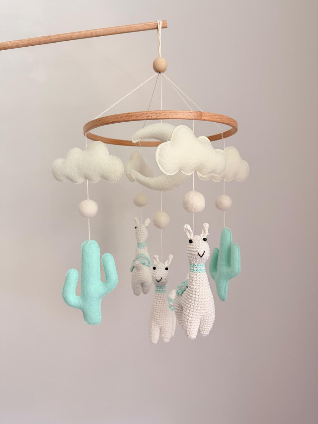 Llama Baby Crib Mobile