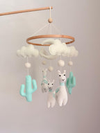 Llama Baby Crib Mobile