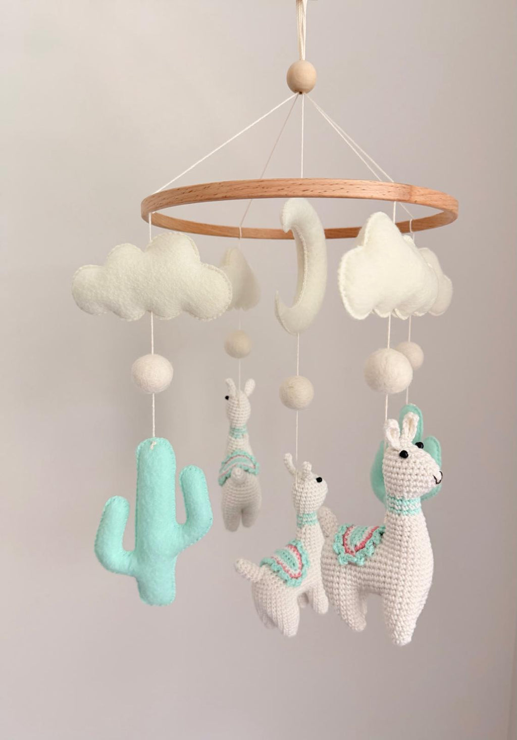 Llama Baby Crib Mobile