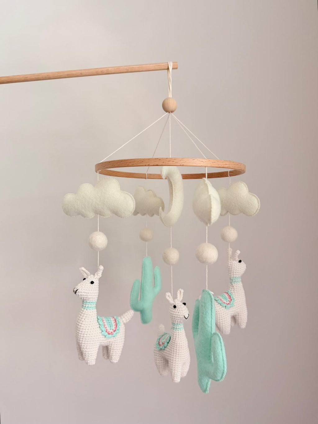 Llama Baby Crib Mobile