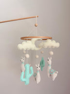 Llama Baby Crib Mobile