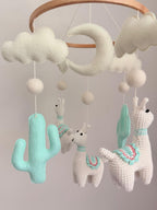 Llama Baby Crib Mobile