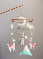 Llama Baby Crib Mobile