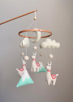 Llama Baby Crib Mobile