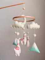 Llama Baby Crib Mobile
