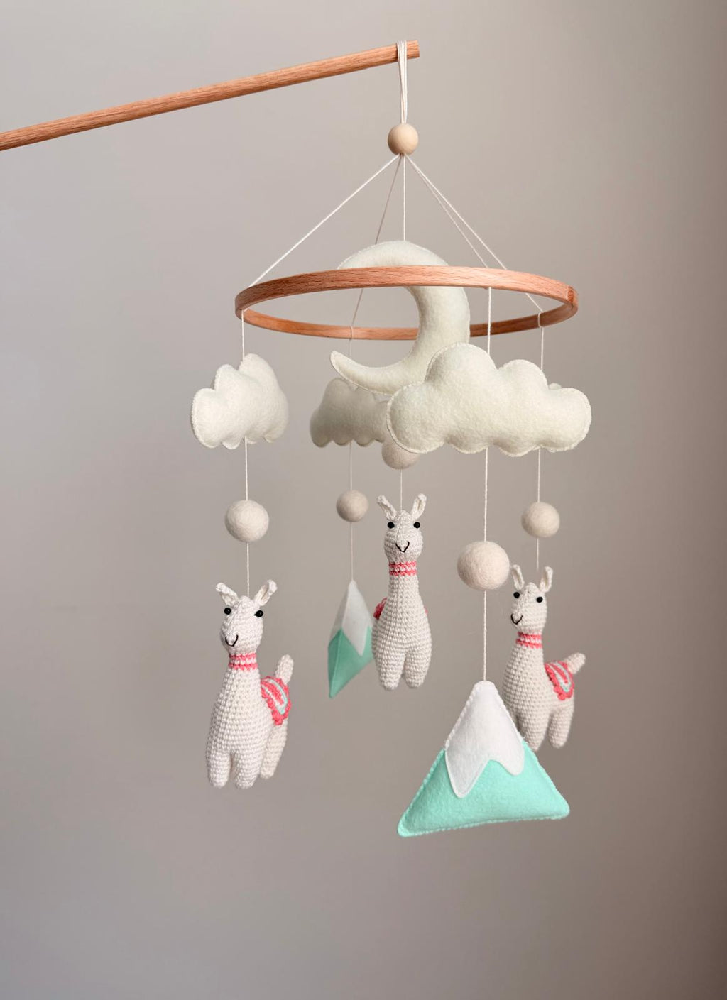 Llama Baby Crib Mobile