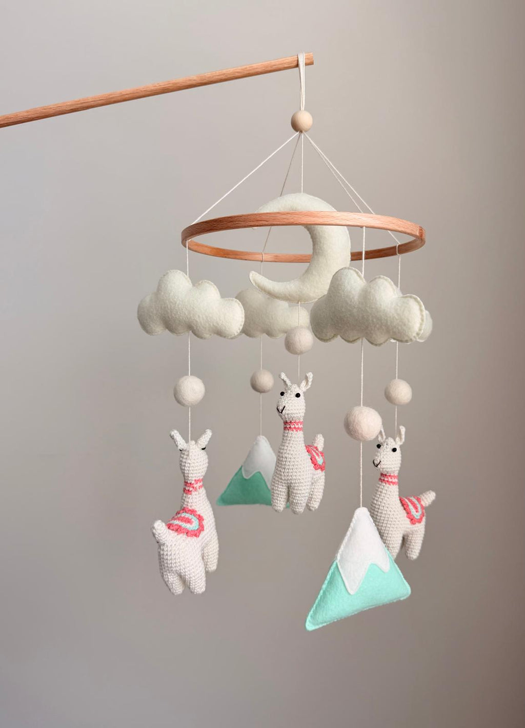Llama Baby Crib Mobile
