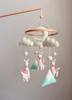 Llama Baby Crib Mobile
