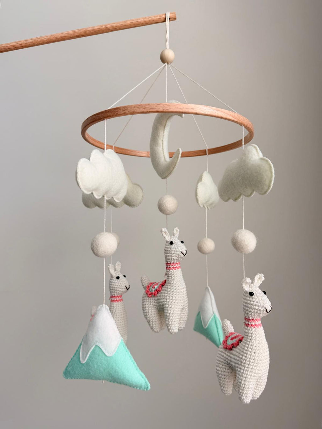 Llama Baby Crib Mobile