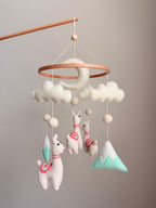 Llama Baby Crib Mobile