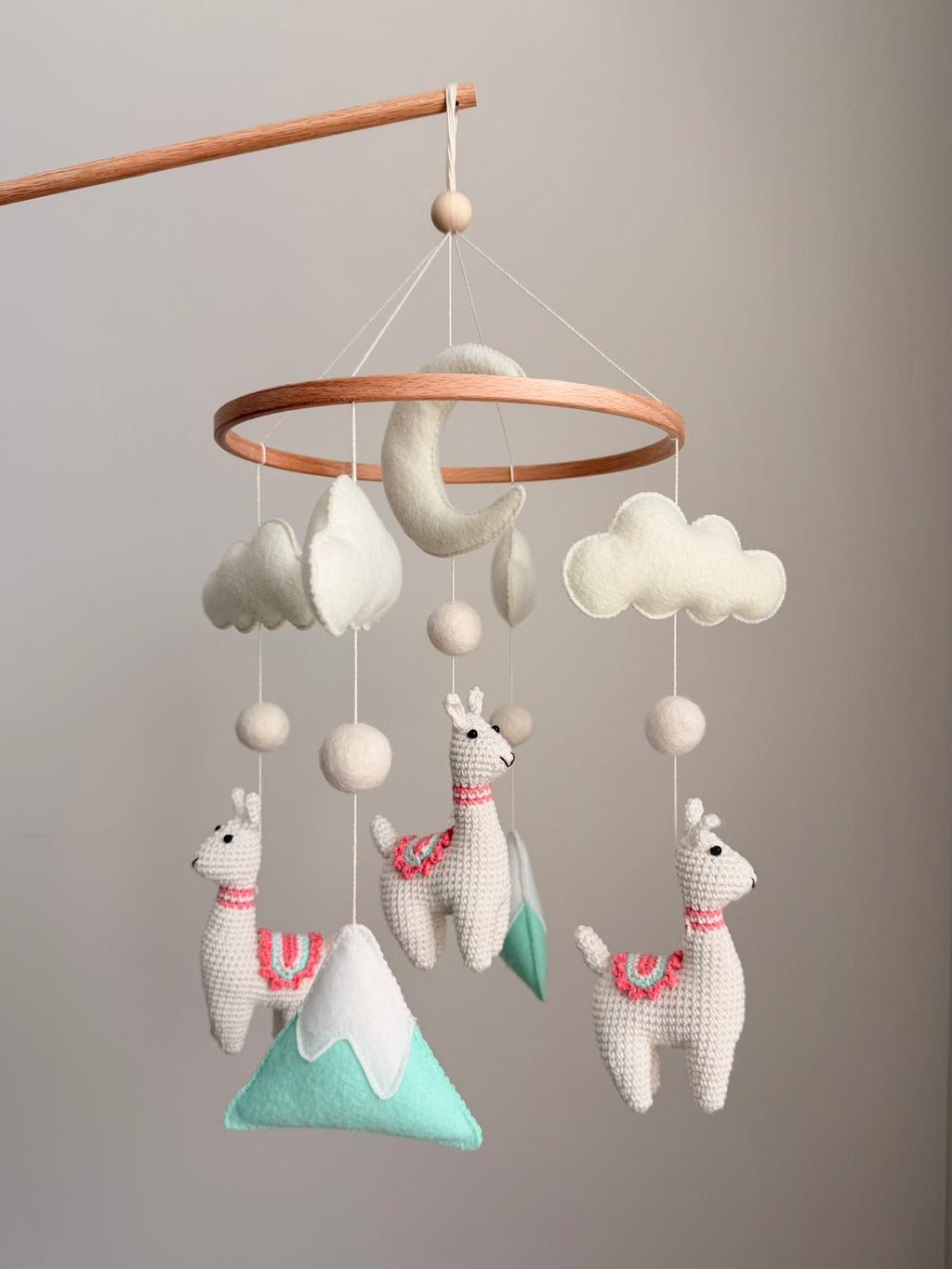 Llama Baby Crib Mobile