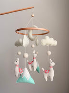 Llama Baby Crib Mobile