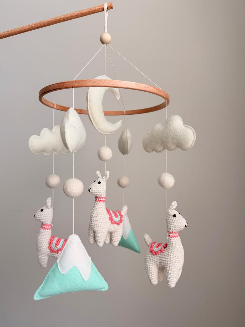 Llama Baby Crib Mobile