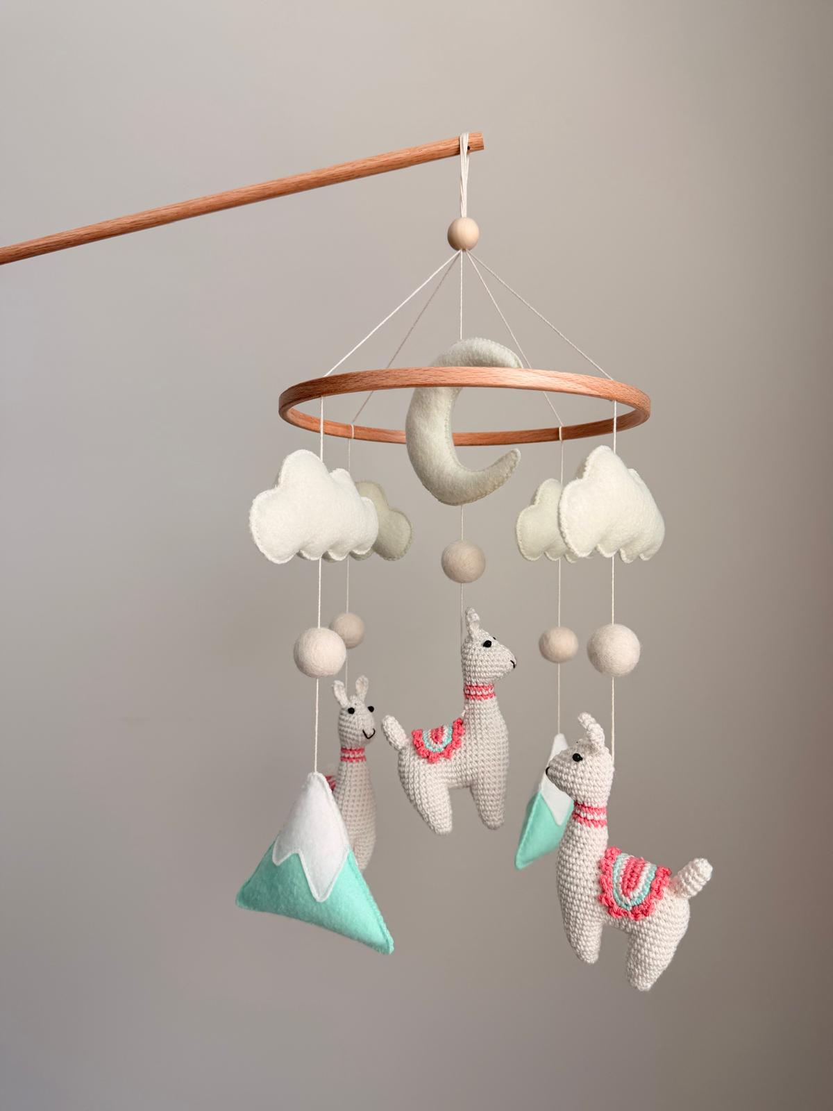 Llama Baby Crib Mobile