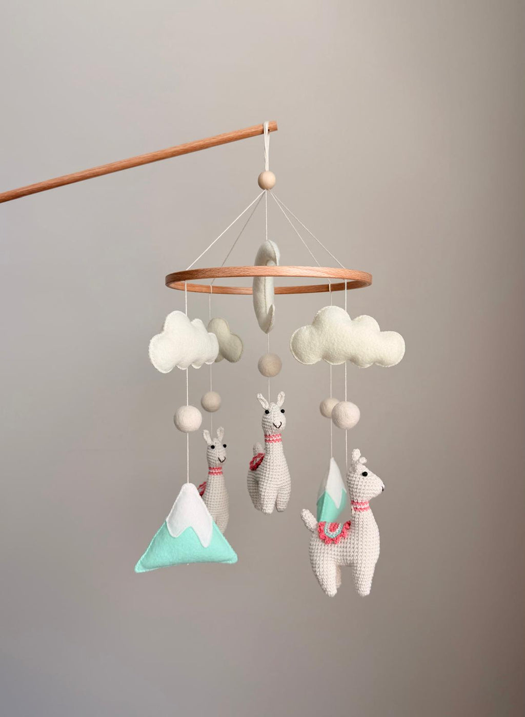 Llama Baby Crib Mobile