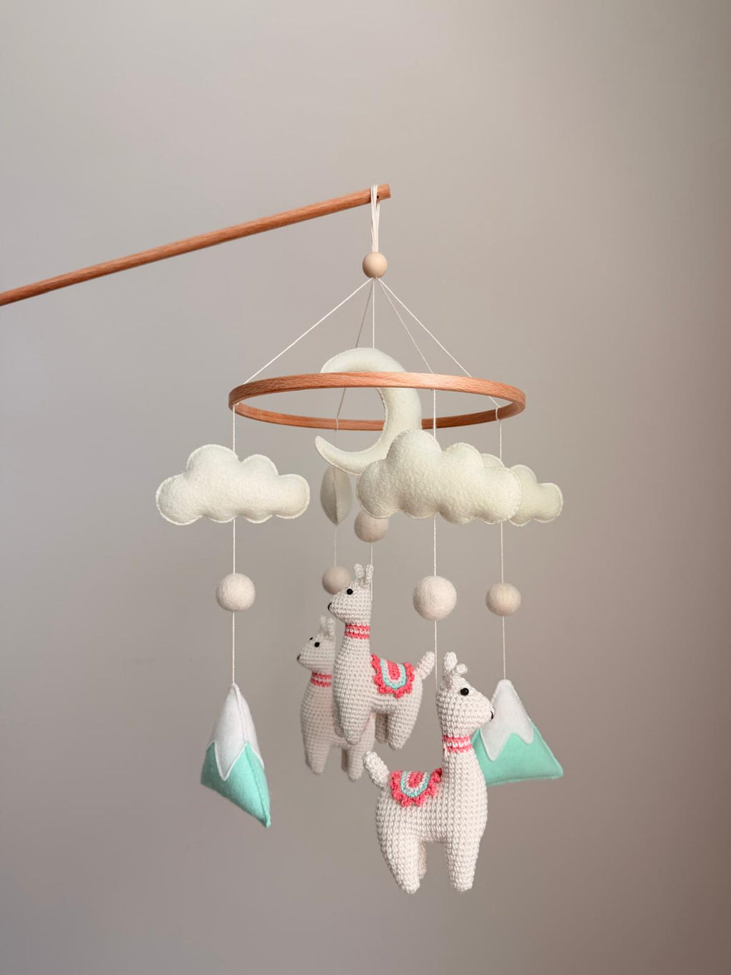 Llama Baby Crib Mobile