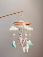 Llama Baby Crib Mobile