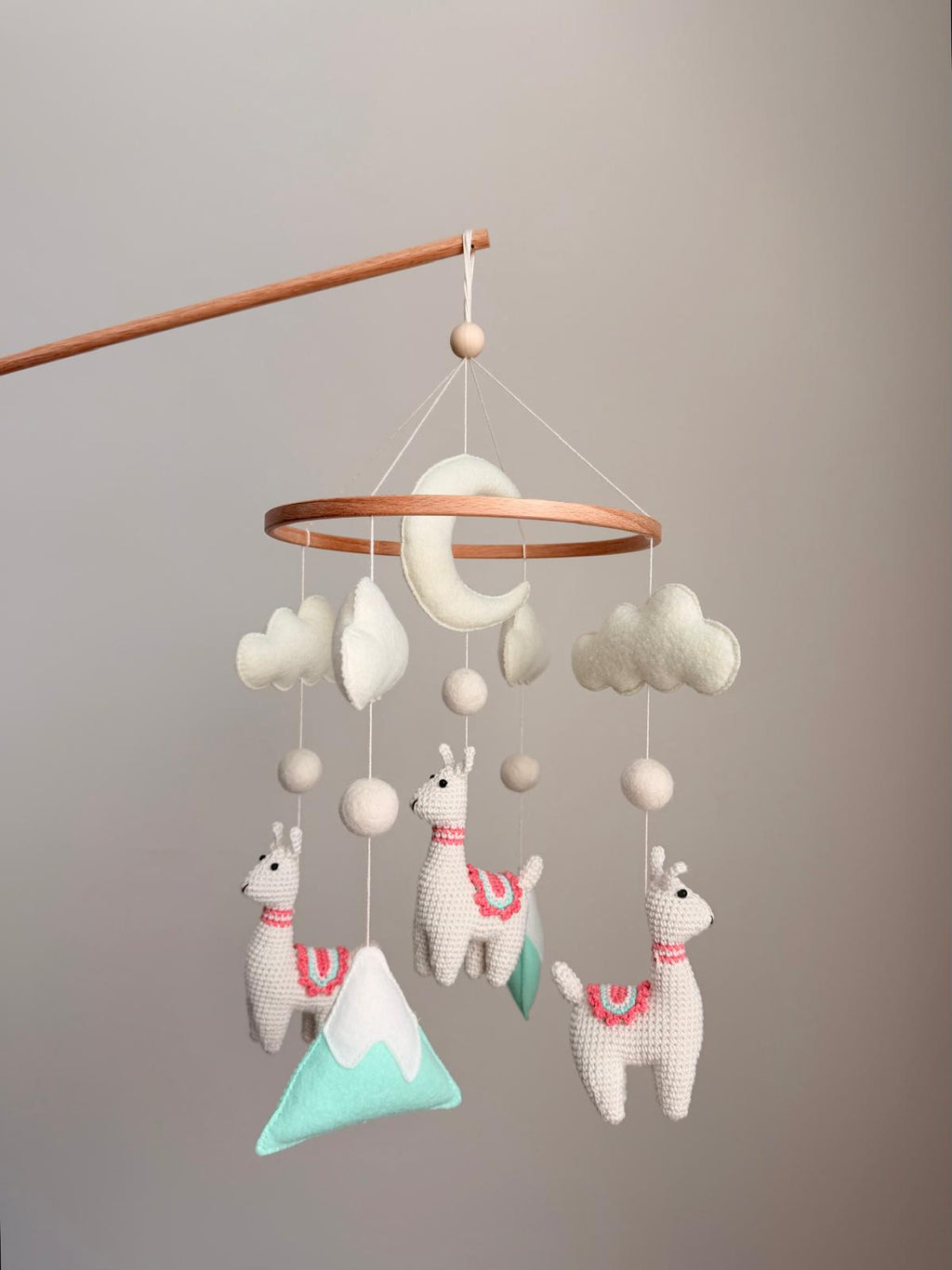 Llama Baby Crib Mobile
