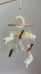 Bunny Baby Crib Mobile