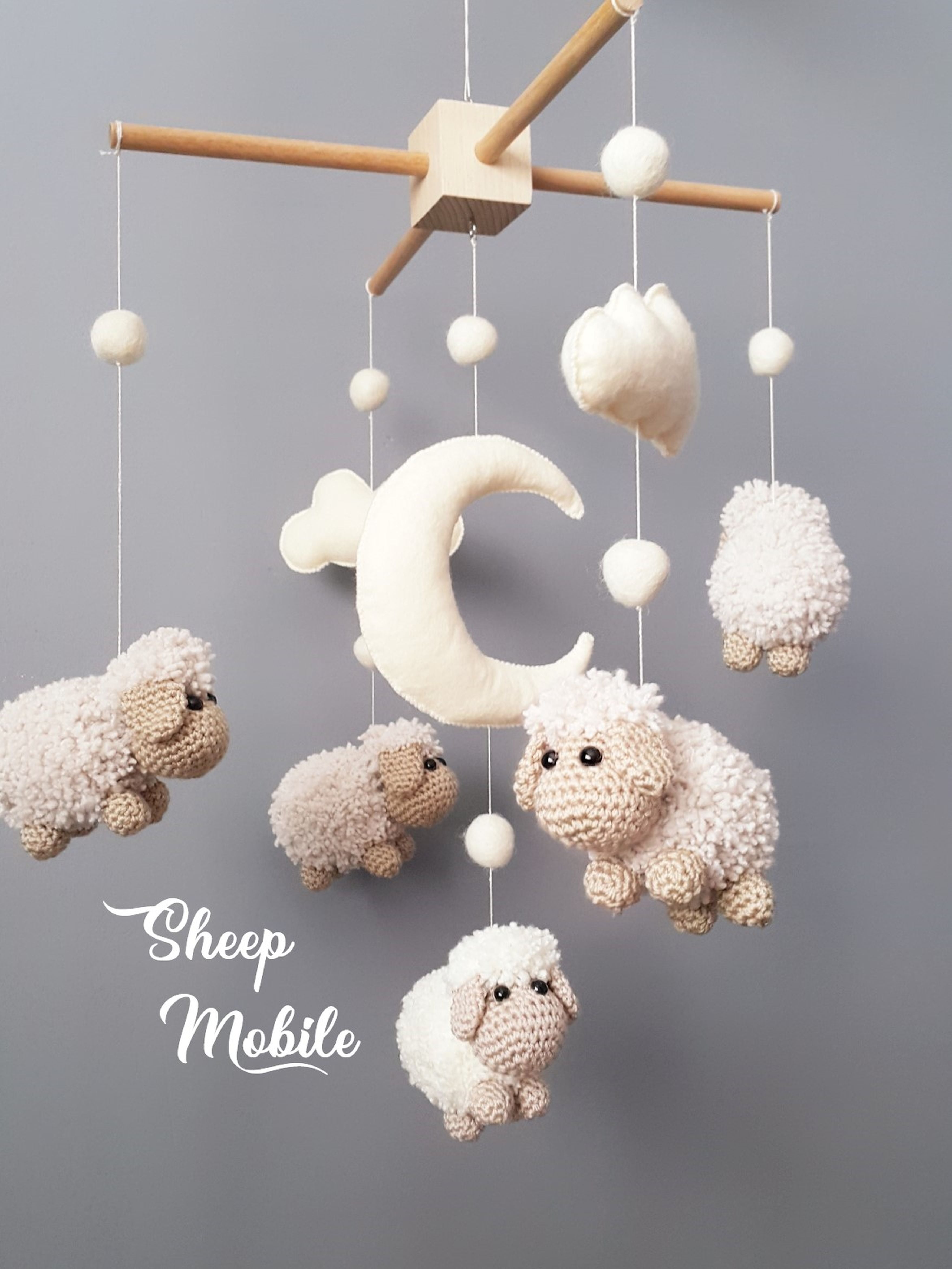 Sheep Baby Crib Mobile